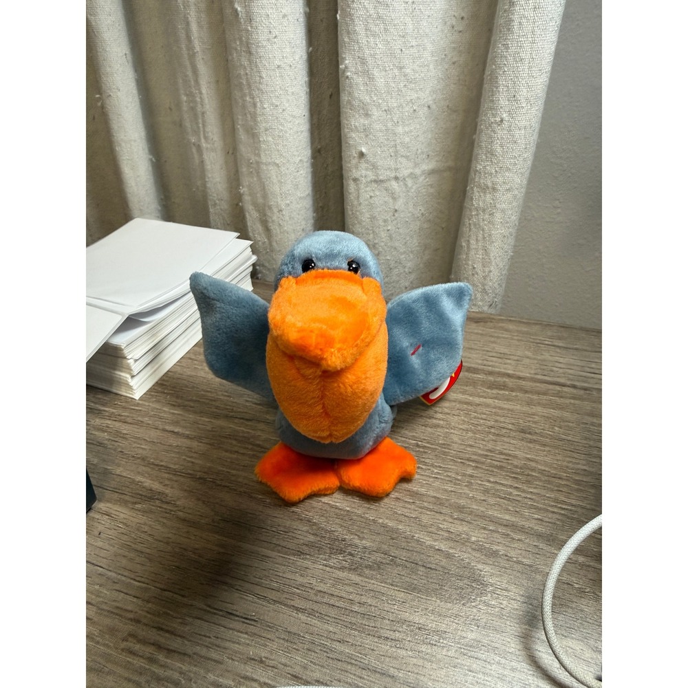 TY Beanie Baby Scoop Pelican Plush w Tag DOB July‎ 1 1996